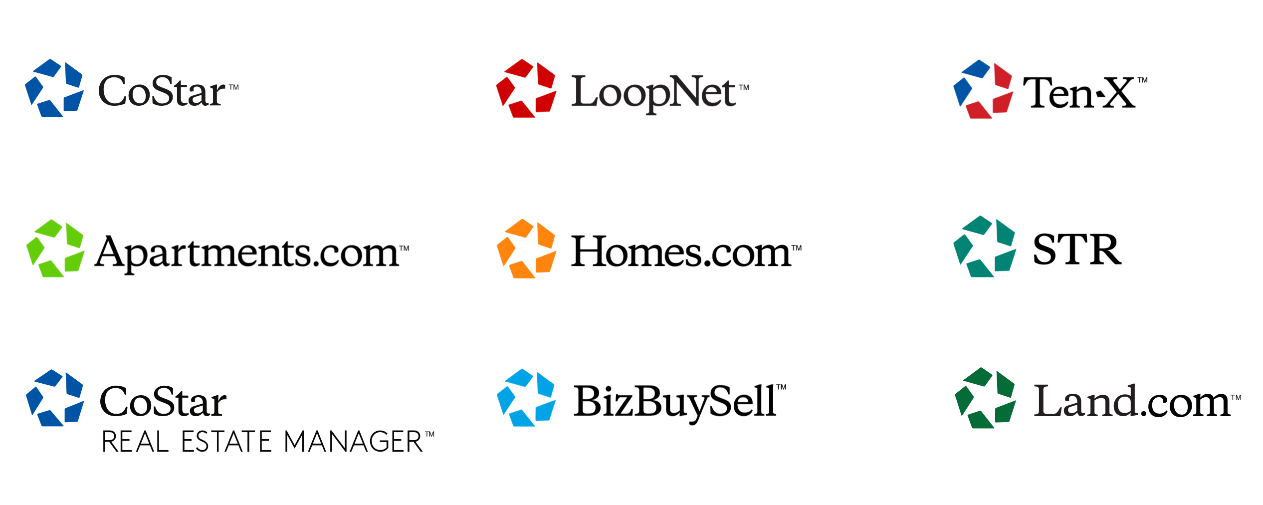 CoStar brand logos